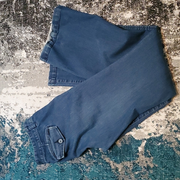 LOFT MODERN FLARE DARK WASH JEANS SIZE  8 TALL - Picture 1 of 6